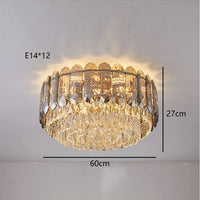 Plafonnier LED de Luxe en Cristal - Collection 2024