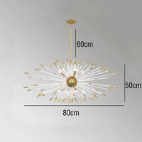 Lustre de Luxe Nouveau : Design Cristal Pissenlit LED Suspendu