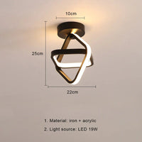 Plafonnier LED Nordique Moderne avec Télécommande Dimmable - Éclairage d'Intérieur