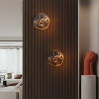Applique Murale LED en Verre au Design Moderne - Décorations Élégantes