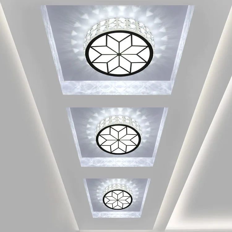 Plafonnier LED moderne en cristal pour un éclairage intérieur sophistiqué