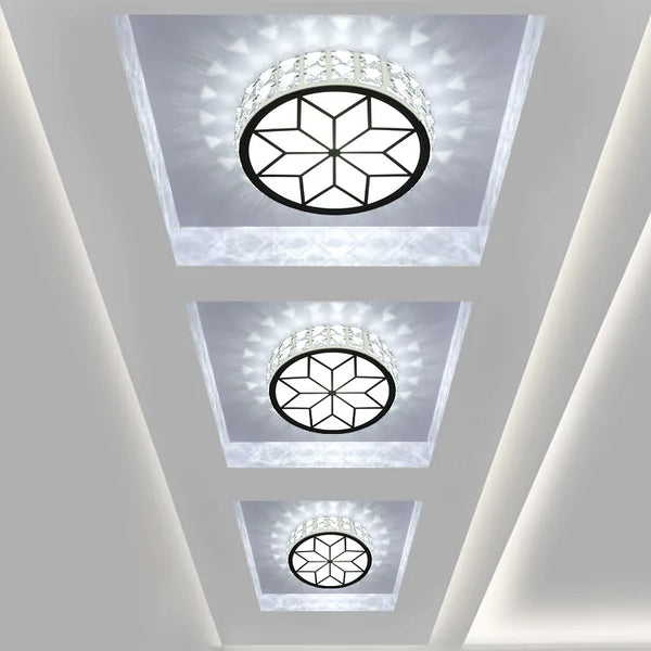 Plafonnier LED moderne en cristal pour un éclairage intérieur sophistiqué