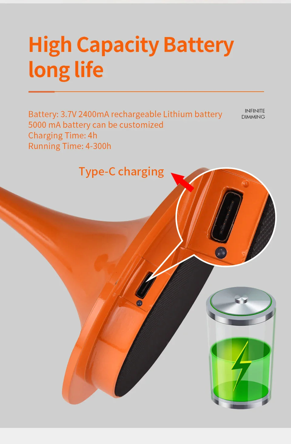 Lampe de table LED USB dimmable Bourgeon