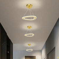 Lustre Nordique Épuré pour Balcon Bar Restaurant LED