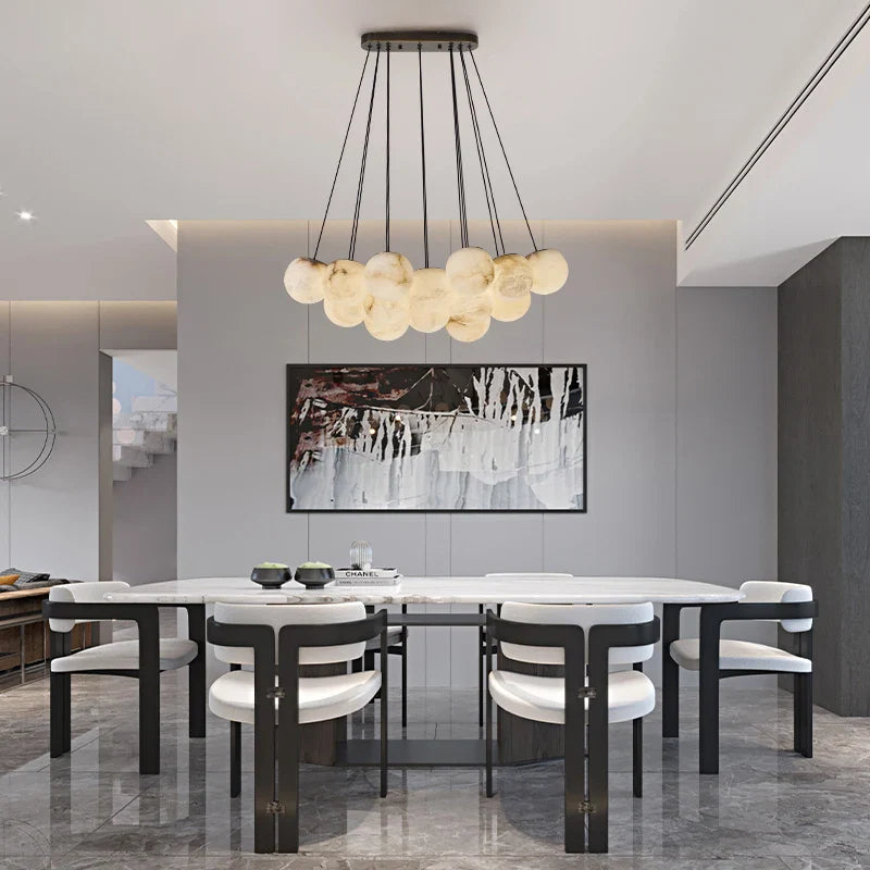 Pingpong World G9 LED Collection - Lustre en marbre suspendu