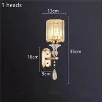 Lustre Nordique Luxe en Cristal Or et Noir