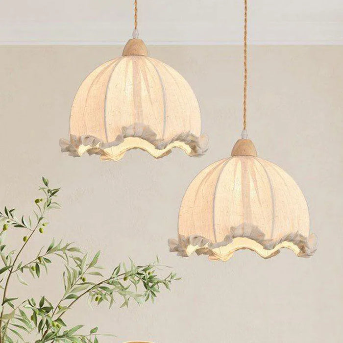 Lustre nordique en coton et lin scandinave