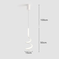 Suspension LED Ondulée Polino