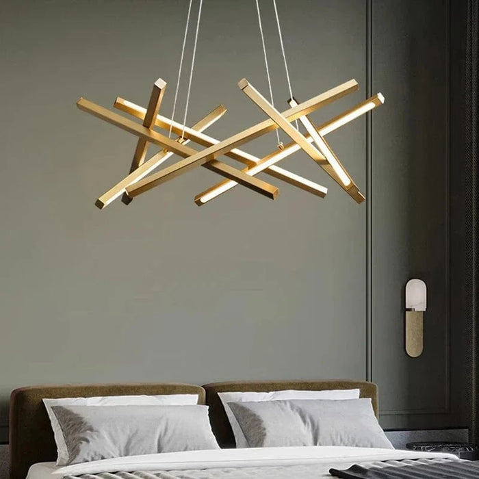 Lustre LED moderne pour éclairage intérieur - Élégance Simplifiée