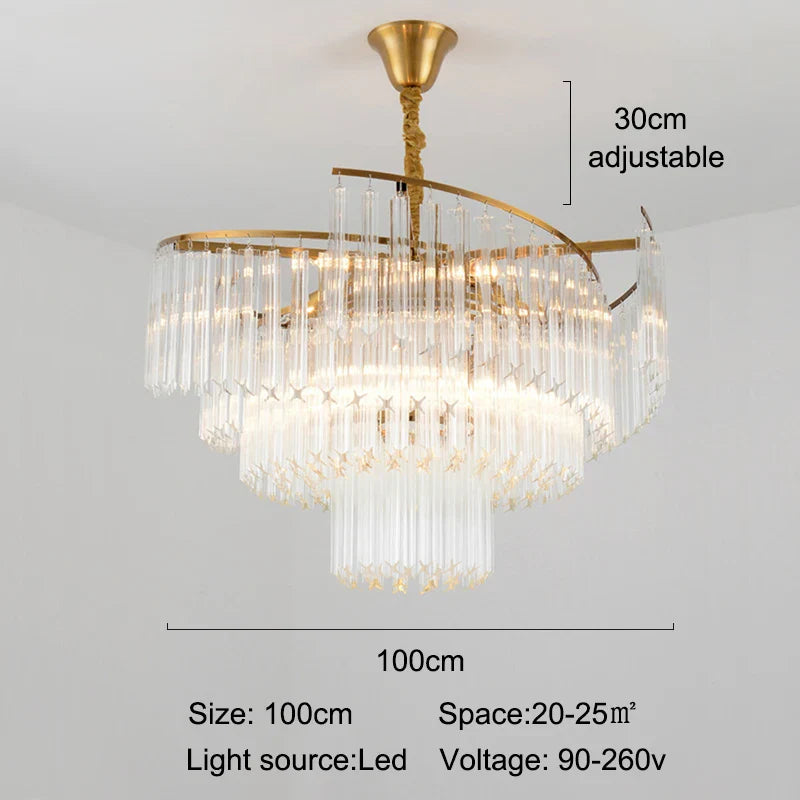 Lustre Cristal Luxe LED