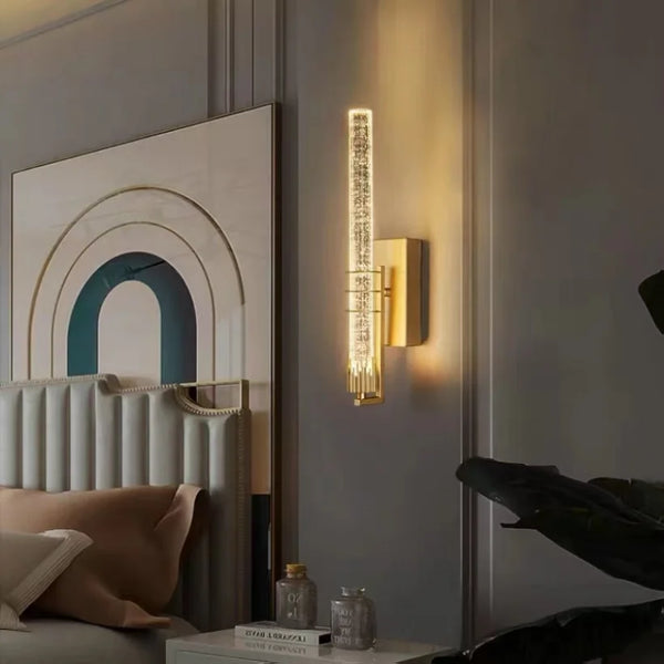 Applique murale LED nordique en cristal - Éclat Brillant