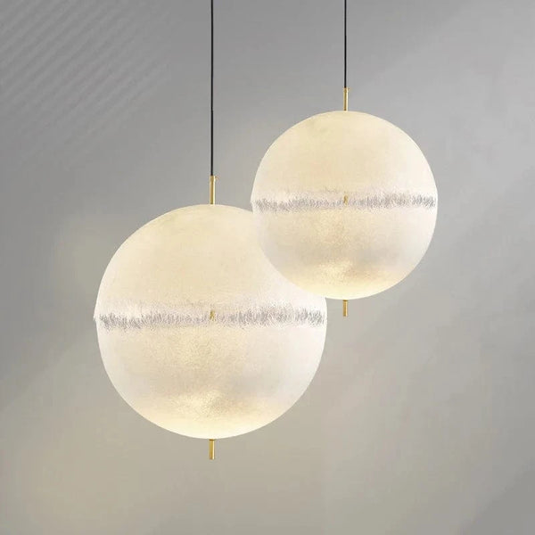 Lustre LED lune nordique pour décor de maison et de chambre