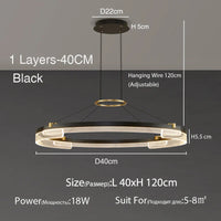 Lustre LED Nordic Zen pour Salon de Thé - Style Moderne Minimaliste