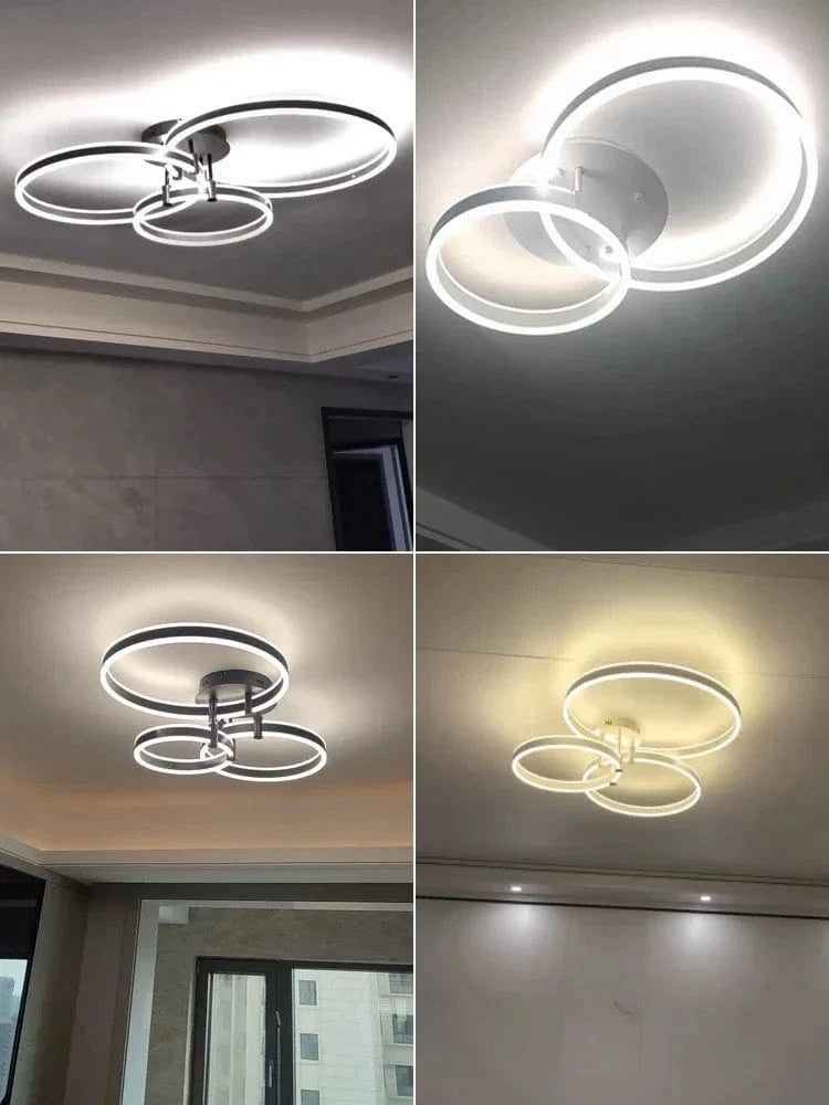 Lustre LED en Acrylique avec Éclairage Haut et Bas