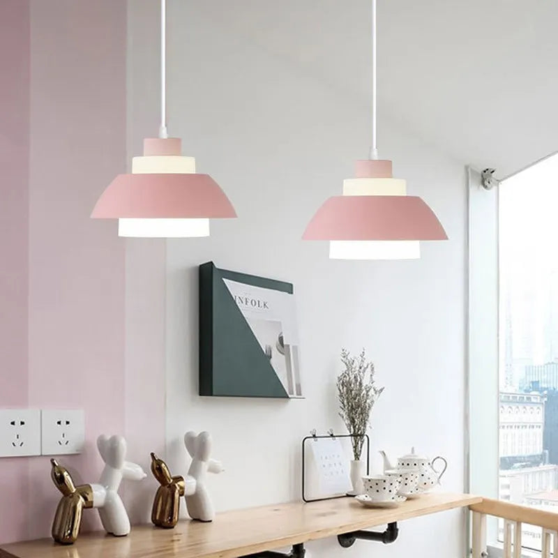 Suspension LED nordique minimaliste à tête unique - Design Scandinave