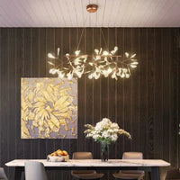 Lustre LED Modern Branché à Branches Rondes pour Suspension