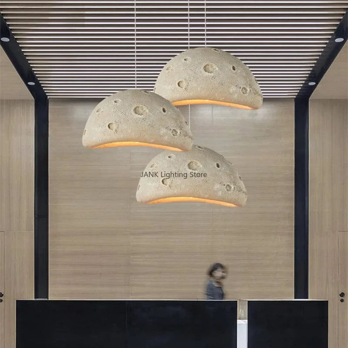Suspension LED Design Minimaliste Wabi-Sabi pour Décoration Loft Café