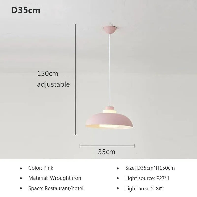 Suspension LED nordique minimaliste à tête unique - Design Scandinave