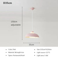Suspension LED nordique minimaliste à tête unique - Design Scandinave