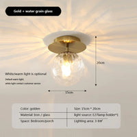 Plafonnier LED en verre - Style Moderne