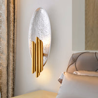 Applique murale LED ovale dorée Avery.