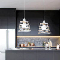 Lustre Suspendu Ruban LED Vintage Moderne Tourbillon
