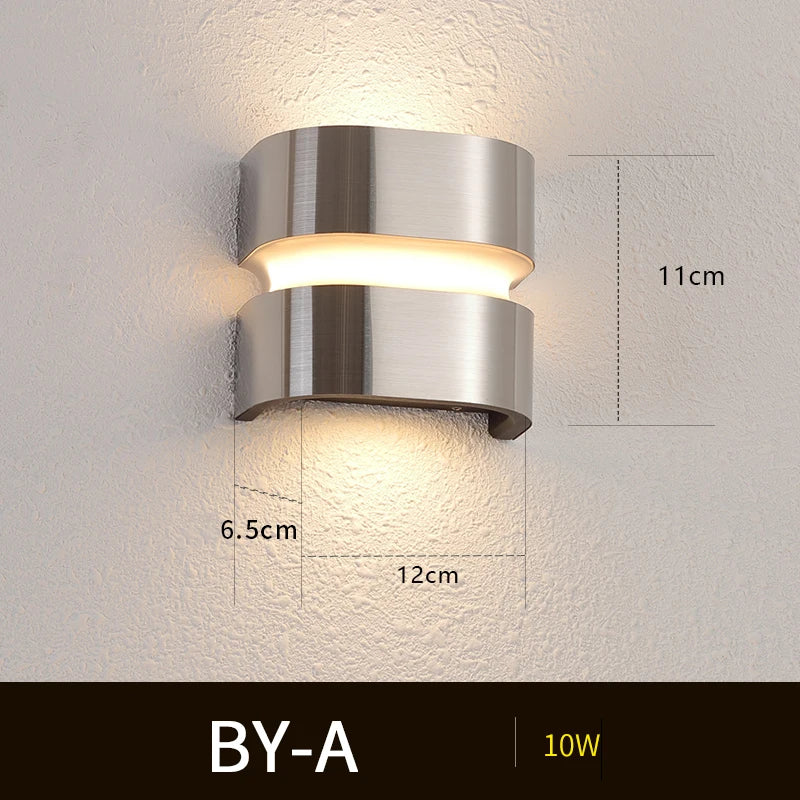 Applique murale d'extérieur en aluminium design