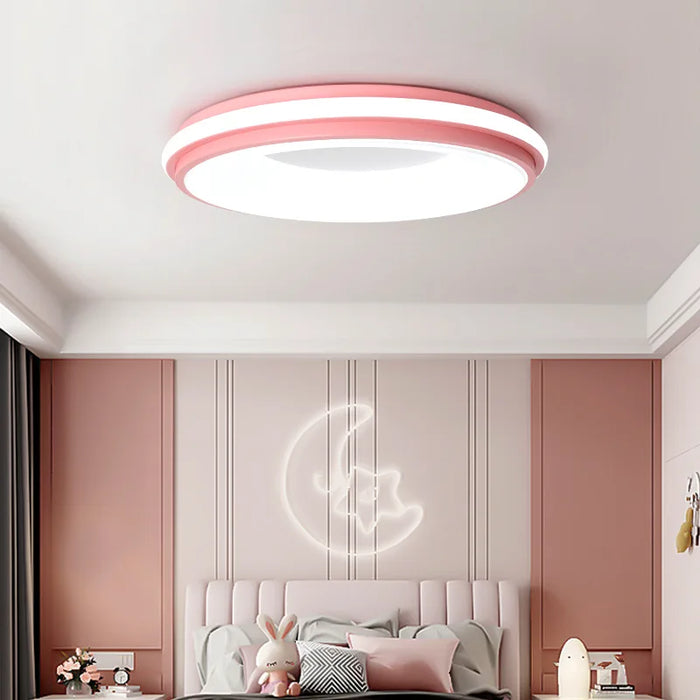 Plafonnier LED Circulaire Moderne Nordique Macaron - Éclairage Maison