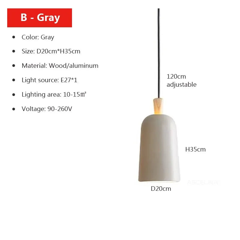 Suspension LED Nordic Design Macaron