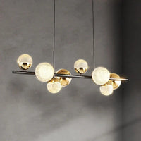 Lustre Moderne en Verre LED pour Déco Intérieure