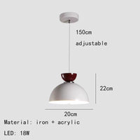 Lustre LED tendance avec cordon métallique ajustable - Livraison directe
