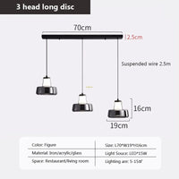 Suspension LED en verre au design nordique minimaliste - Luminairia