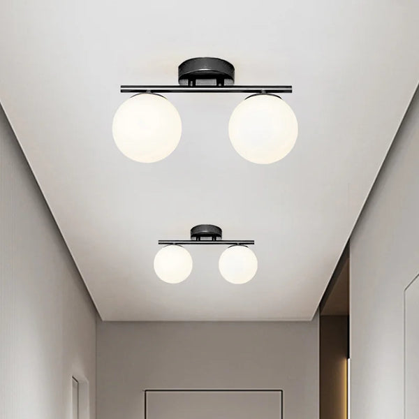Lustre nordique en fer et verre pour une décoration moderne et créative