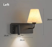 Applique murale LED d'intérieur moderne avec port USB