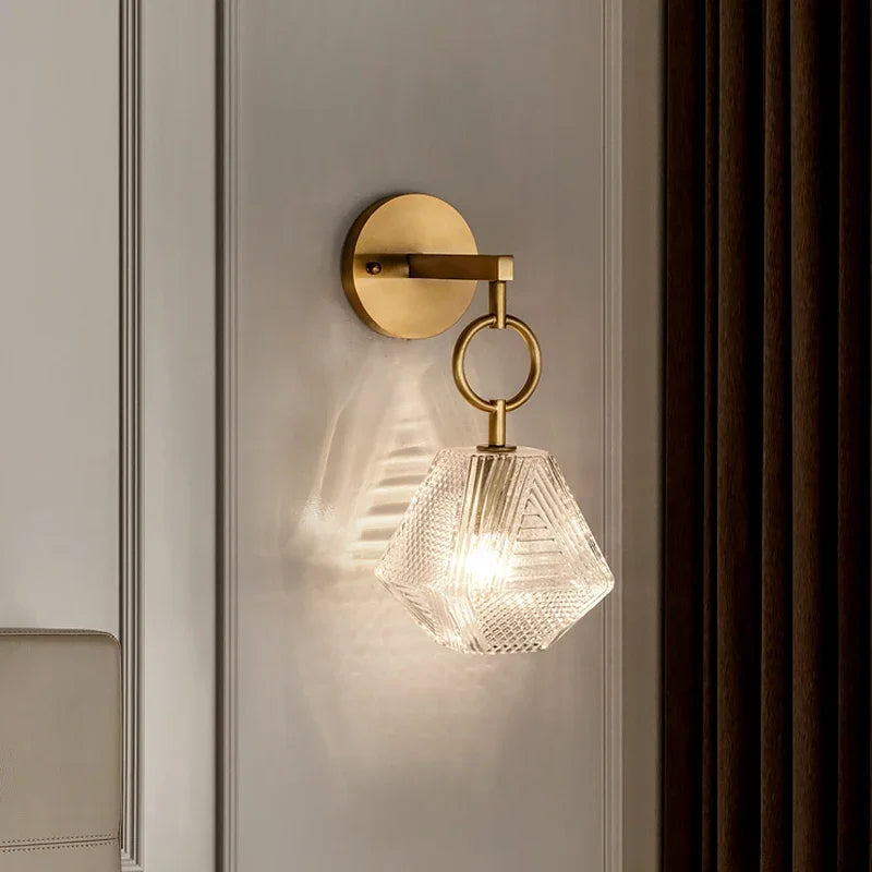 Applique murale en verre style nordique américain LED vintage Edison - Edition Limitée
