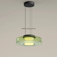 Lustre en verre italien minimaliste