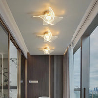 Plafonnier LED Doré Nordic Brand, Acrylique Moderne