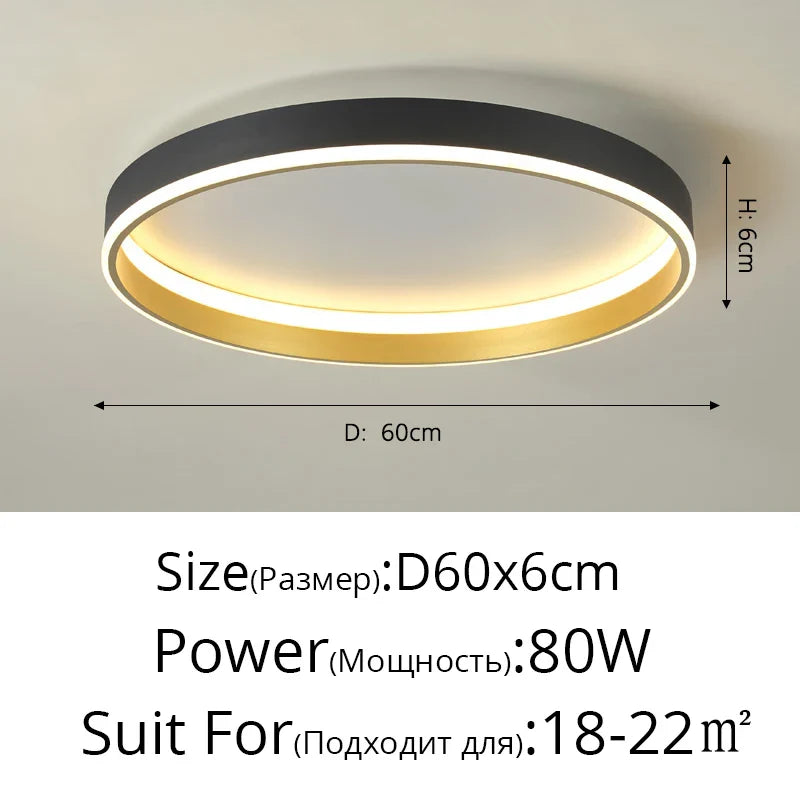 Plafonnier LED Moderne Nordique pour un Éclairage Intérieur de Qualité