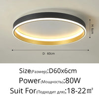 Plafonnier LED Moderne Nordique pour un Éclairage Intérieur de Qualité