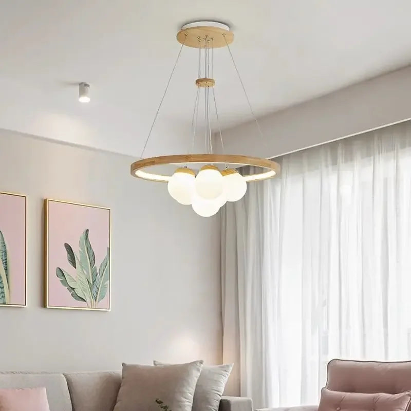 Plafonnier LED Sphère en Verre Design Moderne