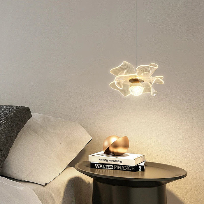 Lustre de luxe nordique minimaliste avec suspensions en cristal Nordic Luxe
