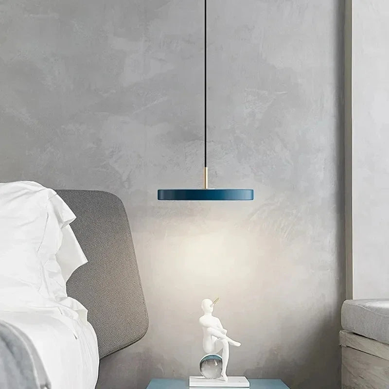 Suspension LED nordique multicolore "Disque Paradise"