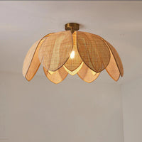 Suspension cannage Chinois en rotin naturel