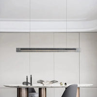 Lustre de luxe en acier inoxydable et cristal: Élégance Minimale