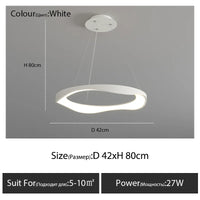 Lustre LED design nordique rond