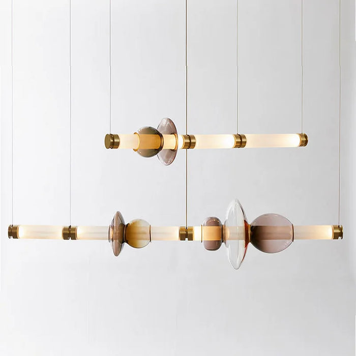 Suspension LED nordique en verre de luxe