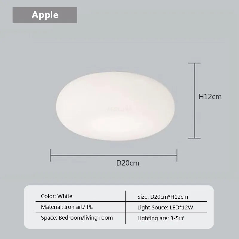 Suspension LED "Nordic Stripes Cream & Apples"