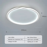 Plafonnier LED Bois Net Rouge