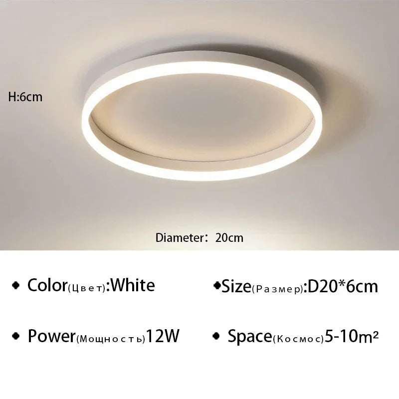 Plafonnier LED Moderne pour Salon, Salle à Manger, Cuisine et Chambre