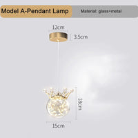 Applique murale suspendue Couronne de cristal